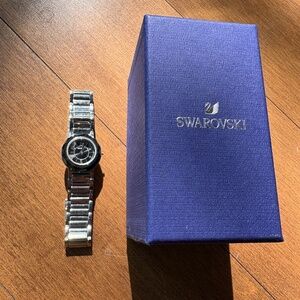 Swarovski Stainless Steel Watch Silver / Black, new in box